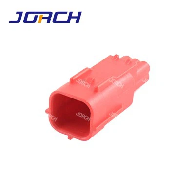 Conectores de fio adaptador OBD2 vermelho à prova d'água masculino de 6 vias 0.6MM Conector automático à prova d'água DJ7069Y-0.6-11