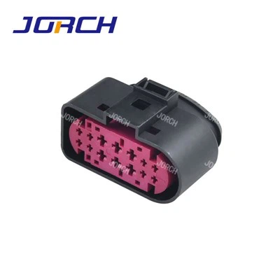 DJ7141-1.5 3.5-21 Conector de plugue do chicote de fios do farol automotivo fêmea de 14 pinos automático 1J0 973 737 com terminais